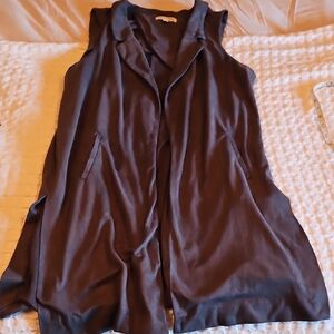 Kenar Charcoal Sleeveless Vest